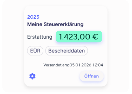 Vorschau: Steuer-Rückerstattung